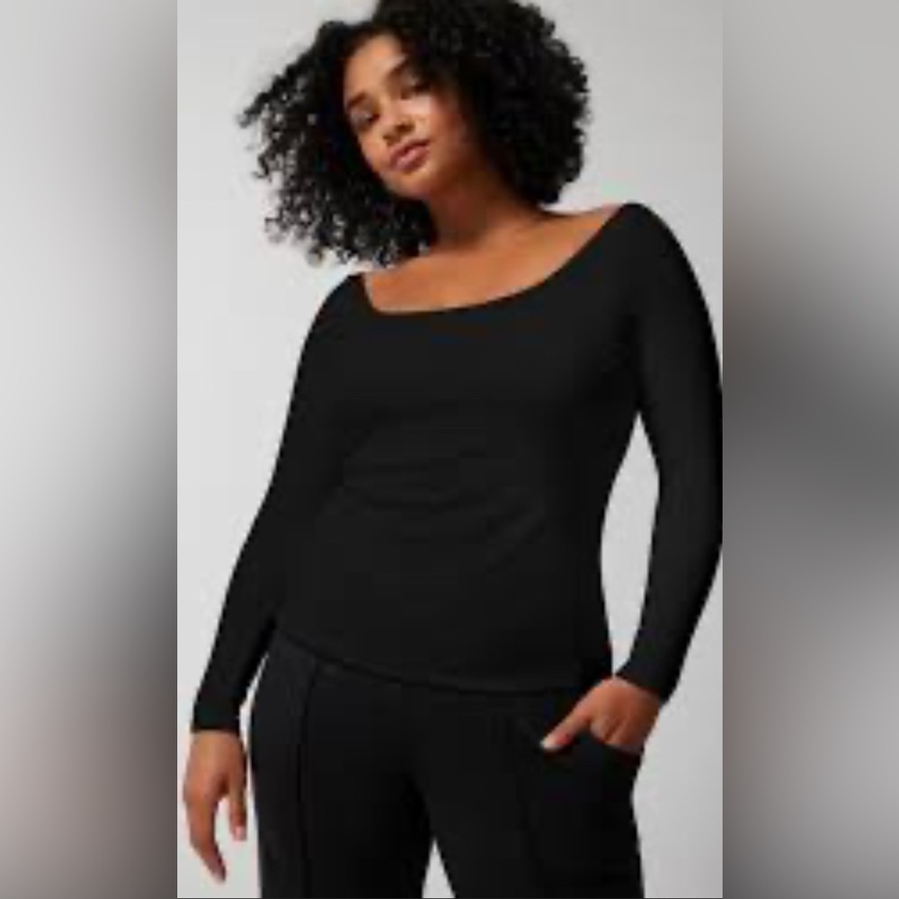 Soma Charcoal Long Sleeve Top